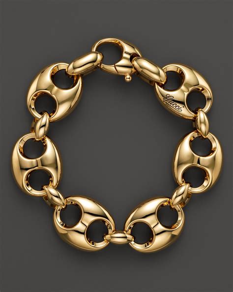 braciali gucci|Gucci gold chain bracelet.